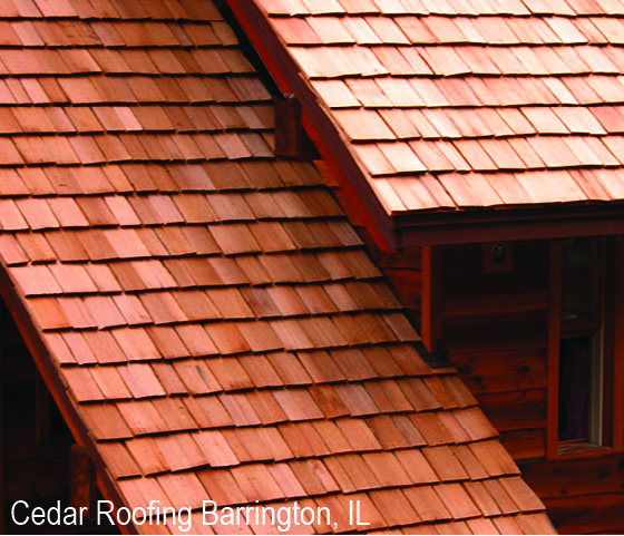 Close Up Cedar Shake Roof For Barrington, IL Home
