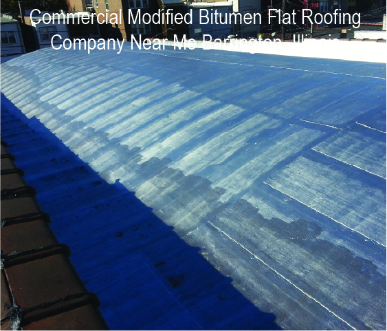 Commercial Modified Bitumen Flat Roofing Company Near Me Barrington, Illinois